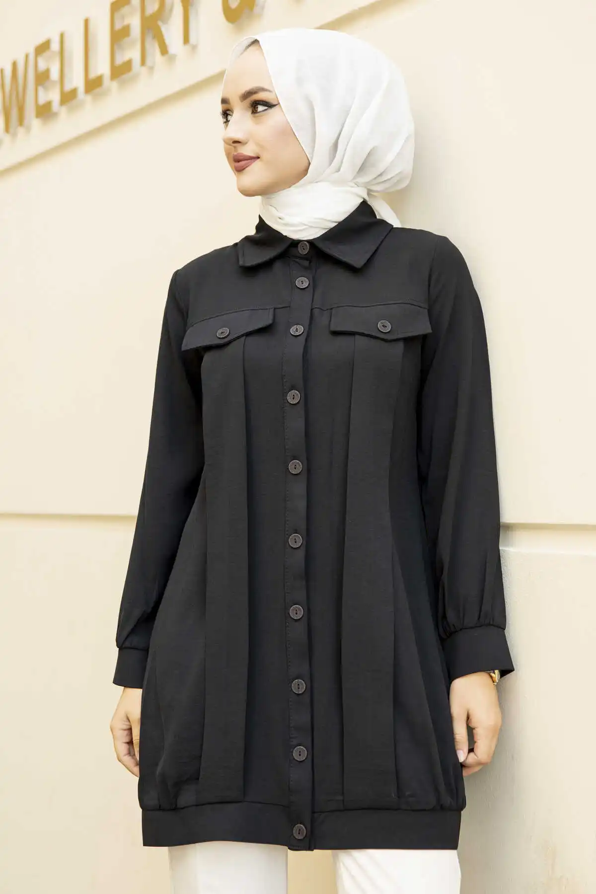 Botão dianteiro boné tunik preto