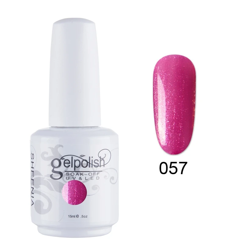 SHEENIA 15ml Base/Top Coat Gel per unghie Primer Matt Top Coat Flash glitte Smalto per unghie Soak off Vernice Gel UV Smalto per manicure