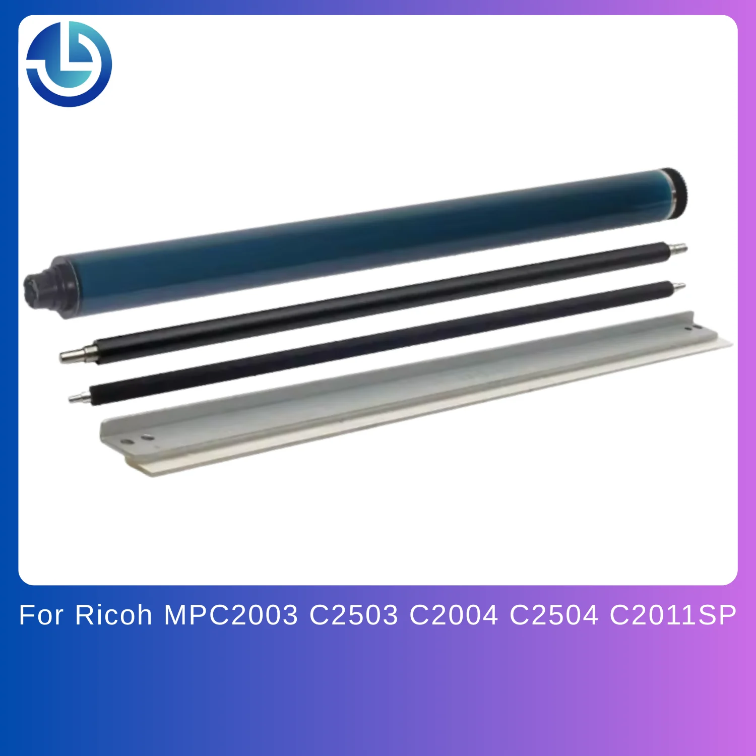 

Комплект для восстановления барабанного блока Ricoh MPC2003 C2503 C2004 C2504 C2011SP: лезвие для очистки цилиндра, лезвие для очистки первичного зарядного ролика