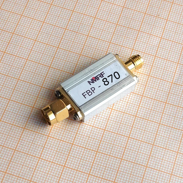 

870 (840-900) MHz Bandpass Filter, Ultra Small Size, SMA Interface