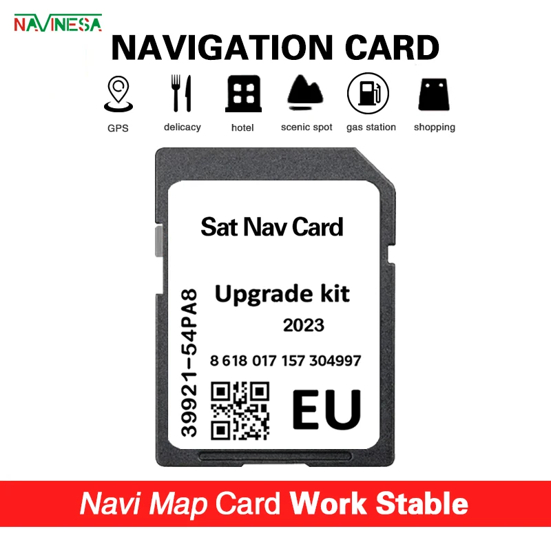 Naving Map GPS SD Card Navi 2022 Swift Sx4 S-Cross Vitara 54PA8 for Suzuki Slda Bosch Cover France UA UK England Poland Germany