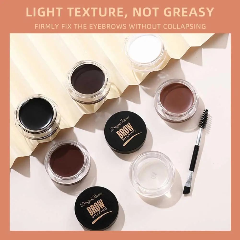 Matte Brown Black Wild Eyebrow Cream 3D Natural Tint Eyebrow Enhancers Gel Wax Waterproof Lasting Eye Makeup Cosmetic Tools