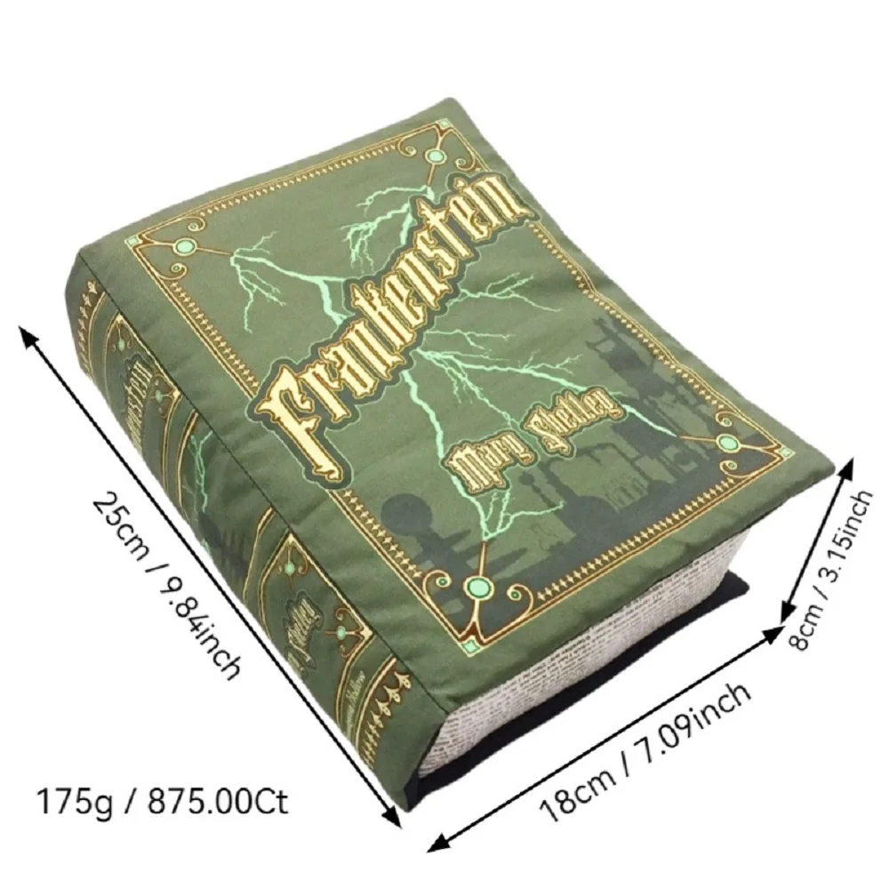 Jouet en peluche livre FRANKENSTEIN, plantes en peluche douces, jouet en peluche d'halloween pour enfants, poupée de décoration d'halloween, cadeaux de dessin animé, nouvelle collection 2025