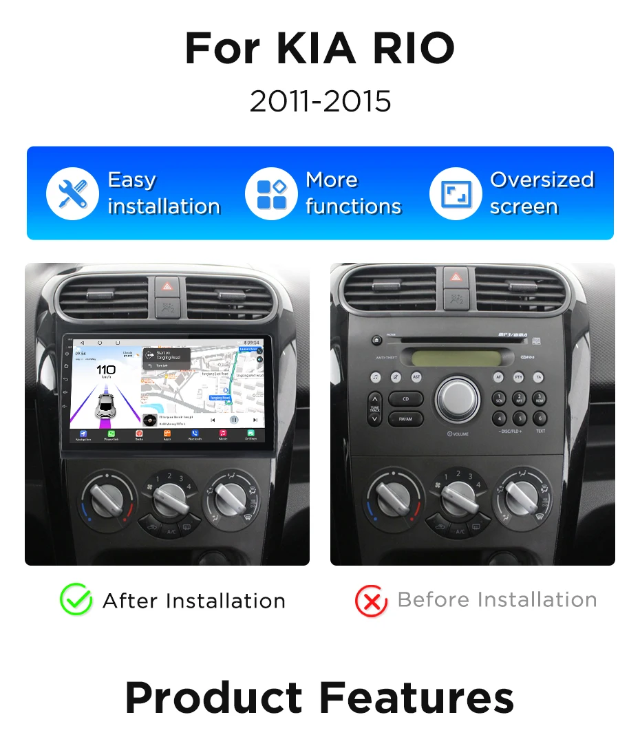 Junsun 360° ° Panorama Kamera Auto Radio Für Suzuki Splash Ritz 2004-2010 Für Opel Agila 2008-12 Drahtlose CarPlay Android auto GPS – Detail 2