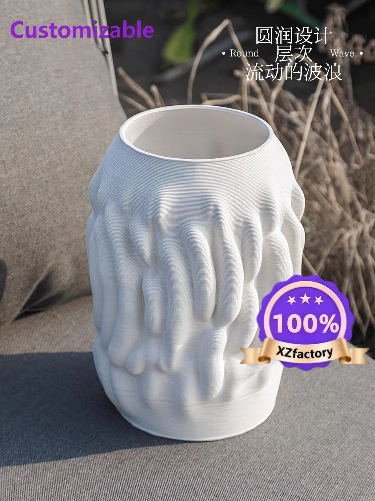 Factory Direct 2026 Top RatedPersonalized and creative 3D printing ceramic vase home flower arrangement ornament
