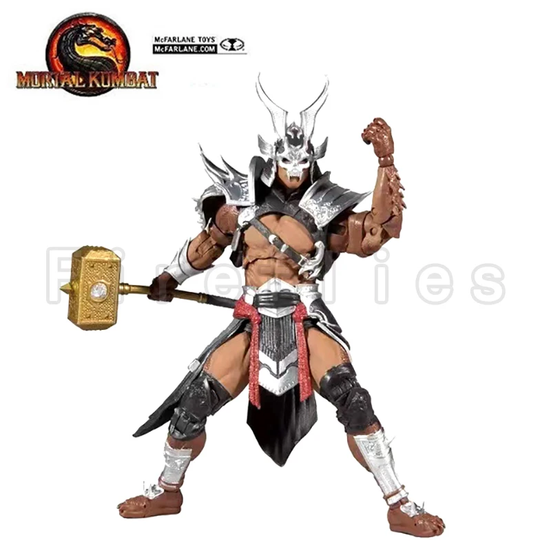 7inches McFARLANE Action Figure Mortal Kombat XI Shao Kahn Anime Model For Gift Free Shipping