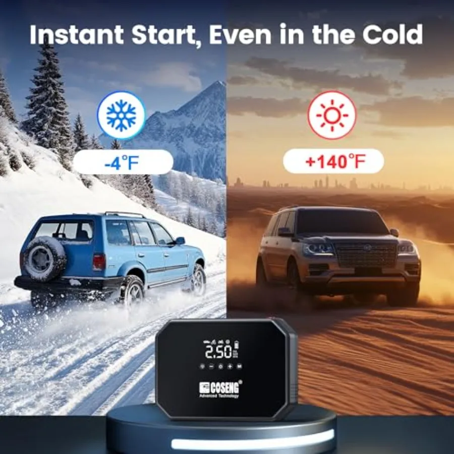 J22 3500A المحمولة الانتقال كاتب مع ضاغط الهواء 150PSI منفاخ الإطارات لتعزيز بطارية السيارة في حالات الطوارئ متوافق مع #6