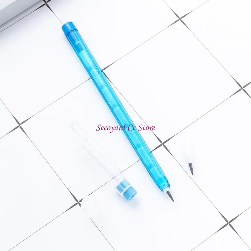 N3UC 10Pcs Pencils Stackable Push Pencil Assortment with Eraser, Not Sharpening Multiple Point Stacking Pencils for Writing