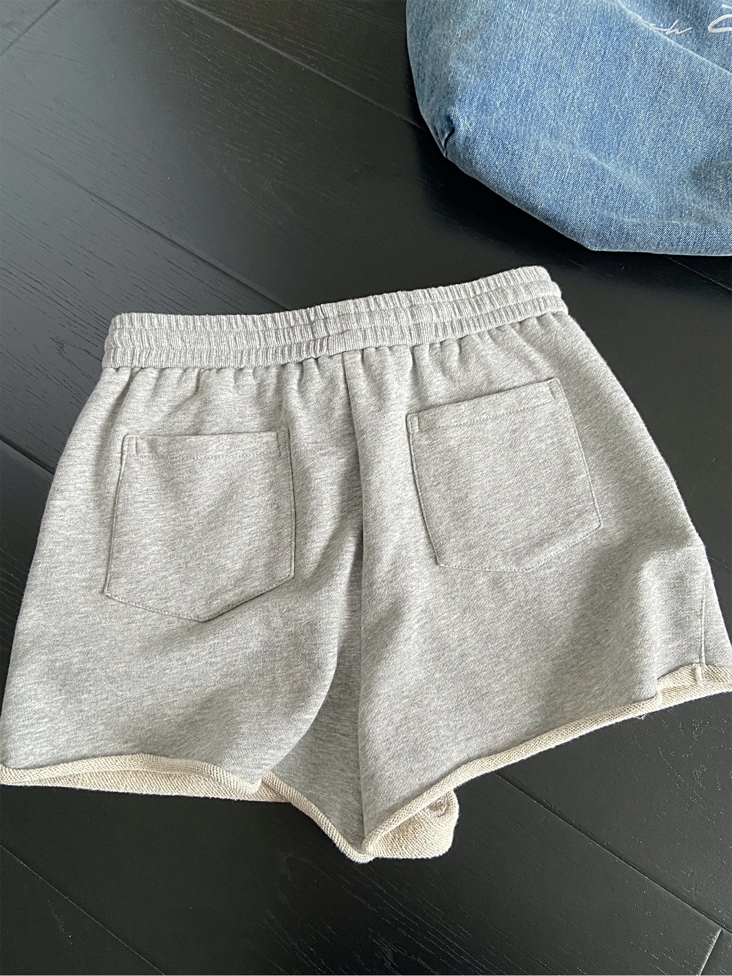 SunYeo 2026 New Commuter Corded Waist Shorts Women's Summer High Waist Versatile Casual Style Cuffed Drawstring Shorts