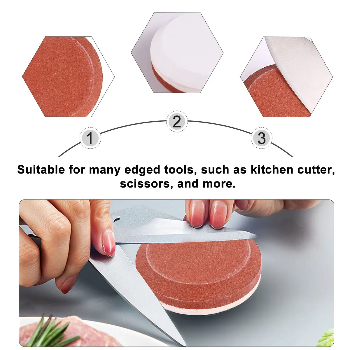 

Premium Material Round Grinding Stone Excellent Performance Long Service Life Quick Sharpening for Edged Tools Home Restaurant