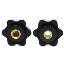 Black Plum Bakelite Hand Tighten Nuts Handle Thread Star Mechanical Thumb Nuts Clamping Knob Manual Nuts M4 M5 M6 M8 M10