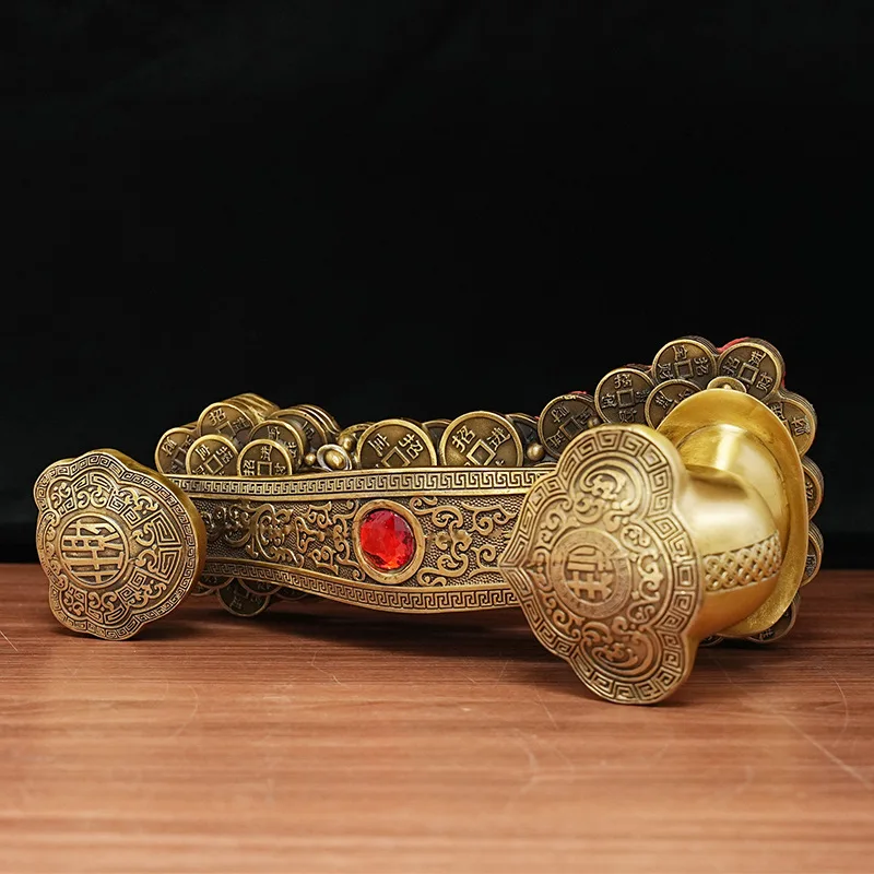 Copper Ruyi ornaments for good luck and success in all endeavors