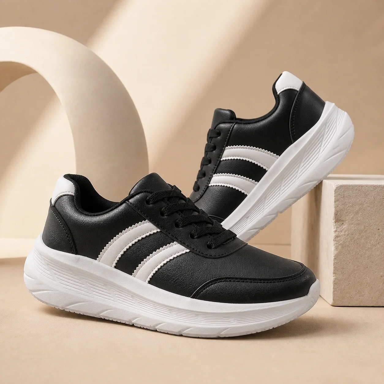 Men's Running Shoes Fashionable Sports Shoes - Lightweight Breathable Lace Up Mesh Walking Shoe Exercise and Casual Sports Shoes