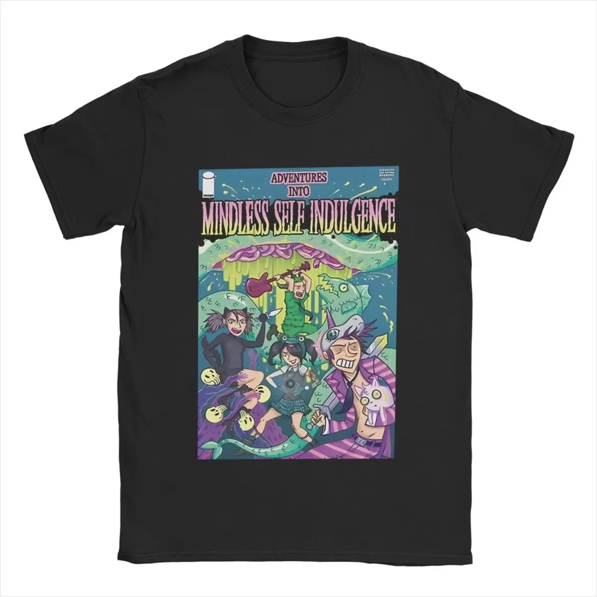 Msi Punk Band Music Mindless Self Indulgence Idol Band T-Shirt Baumwolle Grafik-T-Shirt Herren- und Damen-T-Shirt Sommer Streetwear – Detail 9