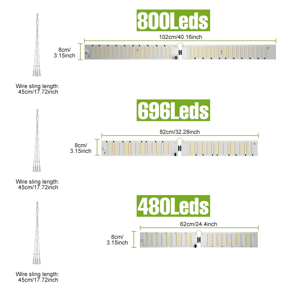 400 واط LED تنمو أضواء الطيف الكامل الكم مجلس داخلي الدفيئة خيمة الخضروات بونساي النباتات زراعة الإضاءة AC100-277V