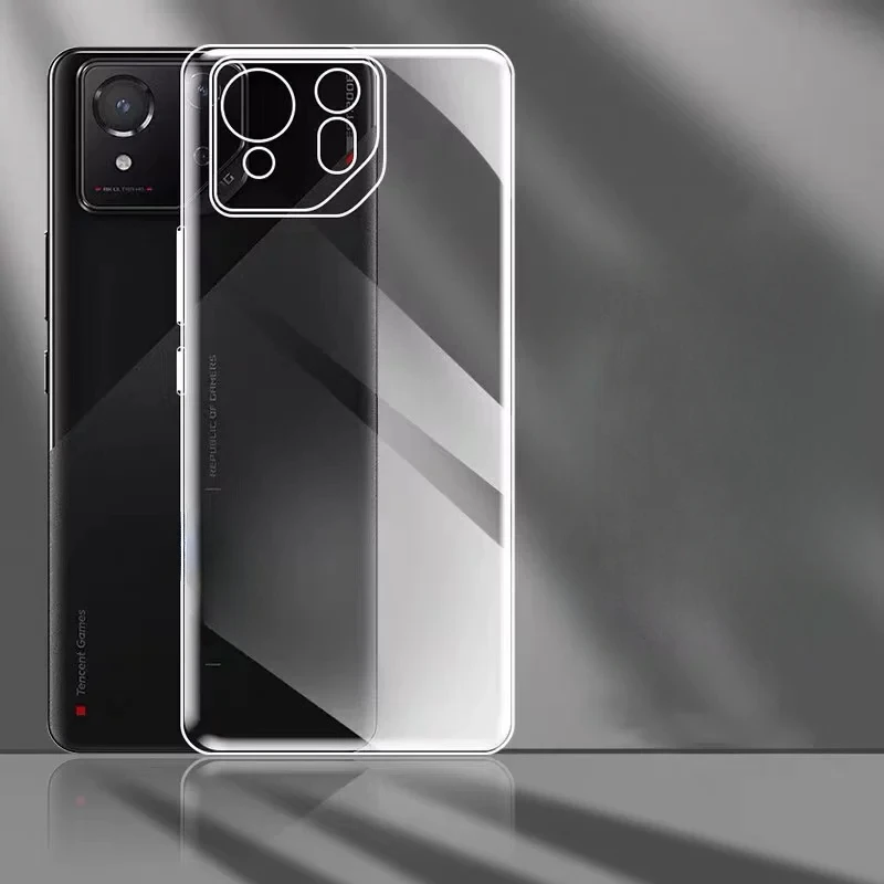 Para asus rog phone 9 pro macio tpu caso de telefone para rog phone 9 9pro capa clara silicone protetor coque escudo funda