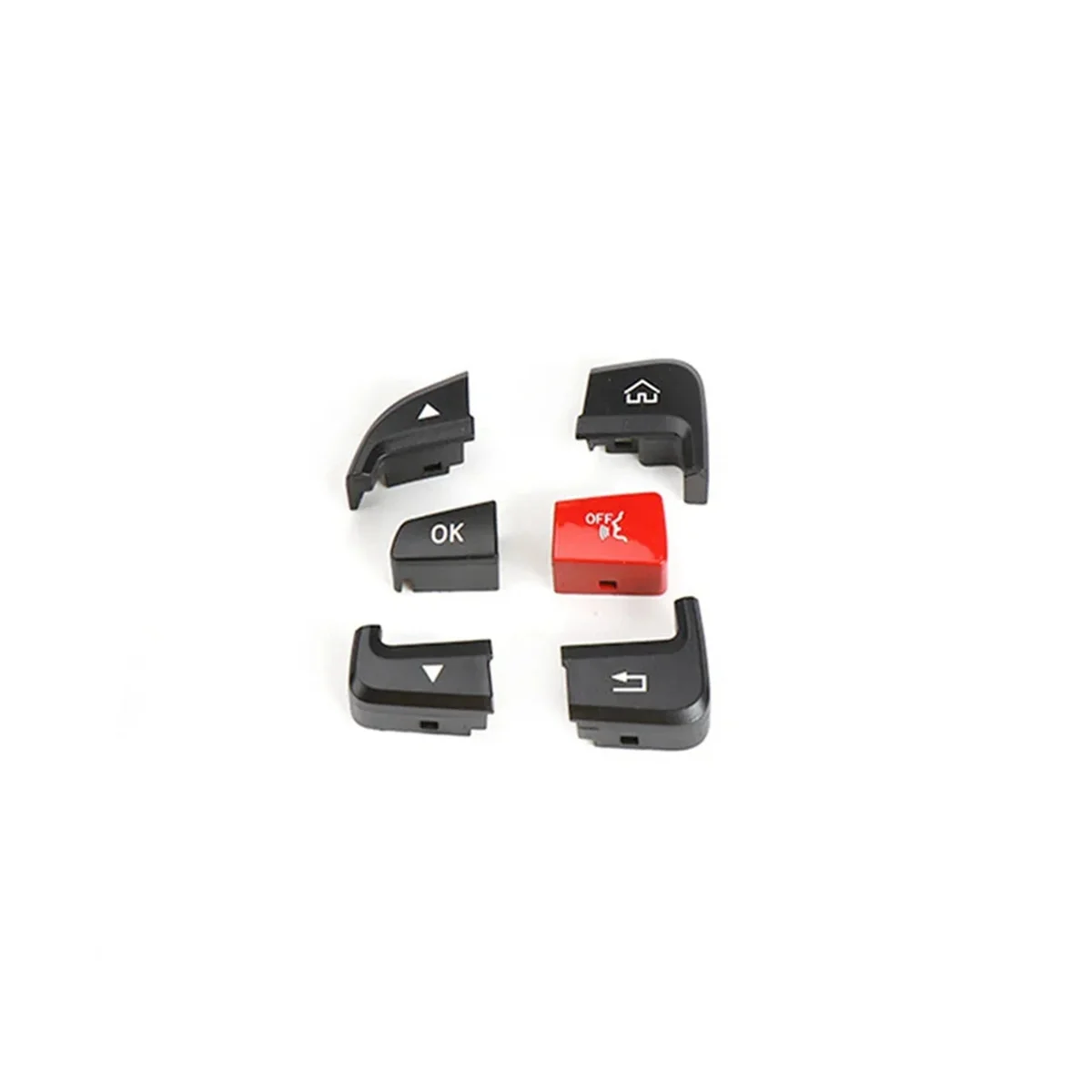 

Car Steering Wheel Switch Button Cover Repair Kit for Benz 2015-19 GLC 2014-18 W205 A0999050200,A0999050300