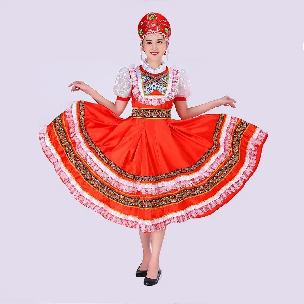 Abiti da palcoscenico principessa europea abbigliamento da spettacolo teatrale abito classico tradizionale russo costume da ballo