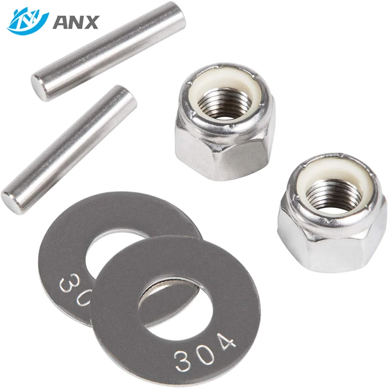 

ANX 6 Pack MKP-34 Prop & Nut Kit E Fits for Minn Kota Trolling Motor Includes Prop Nut & Washer 1865019 Marine Boat Accessories