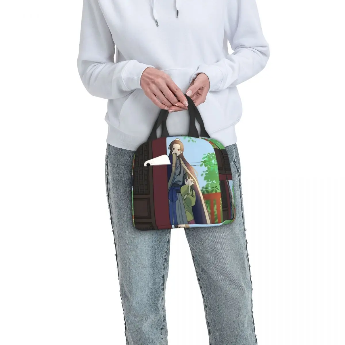 

Anime Cool The Apothecary Diaries Insulated Lunch Bag for Women Office Cooler Thermal Food Box Tote Lunch Boxes Container