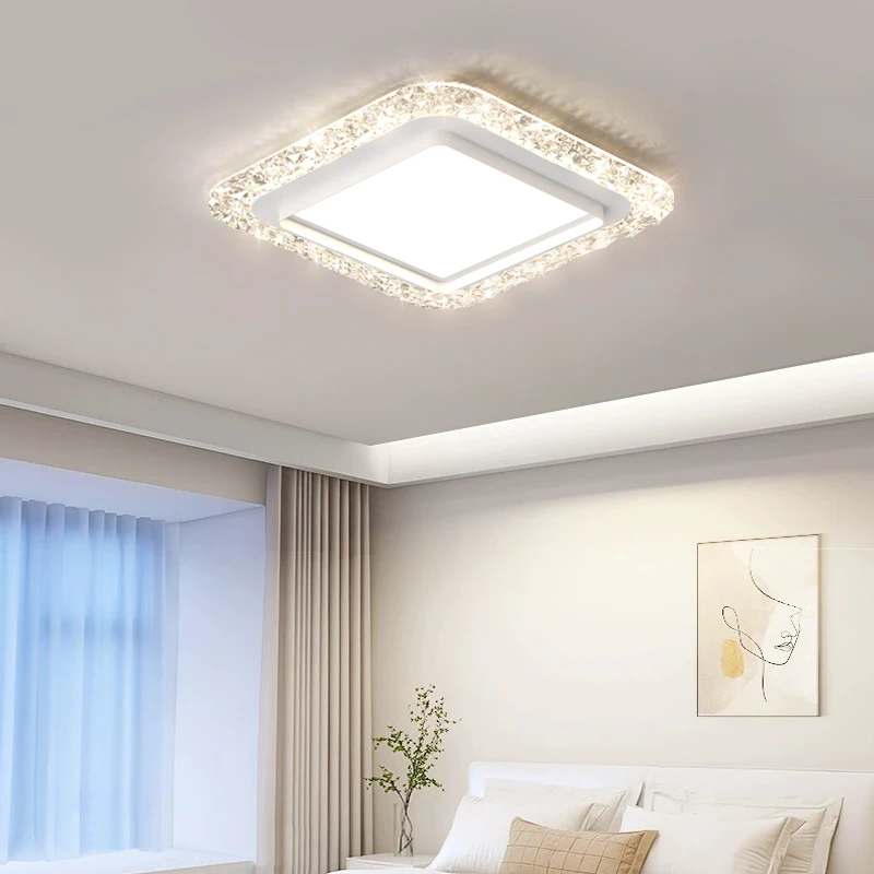 Modern Crystal Chandelier Living Room Lamp Bedroom Dining Room Ceiling Lamp Foyer Hallway  Balcony Whole House Lighting Fixture