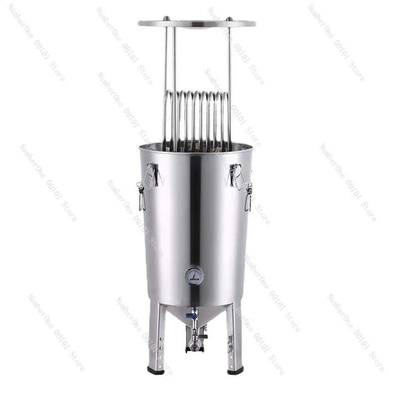 Home Brewing Equipment, Stainless Steel Fermentation Tank, 304 Conical Tank for Homemade Beer, Sealed Household Tank,