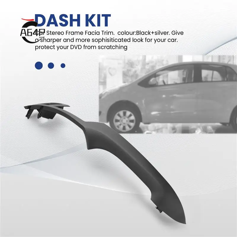 

A64P-2 Din Car Stereo Frame Trim Kit Of Dashboard For Toyota Yaris Vitz Platz 2005-2011 DVD Player Installation Bezel Fascias