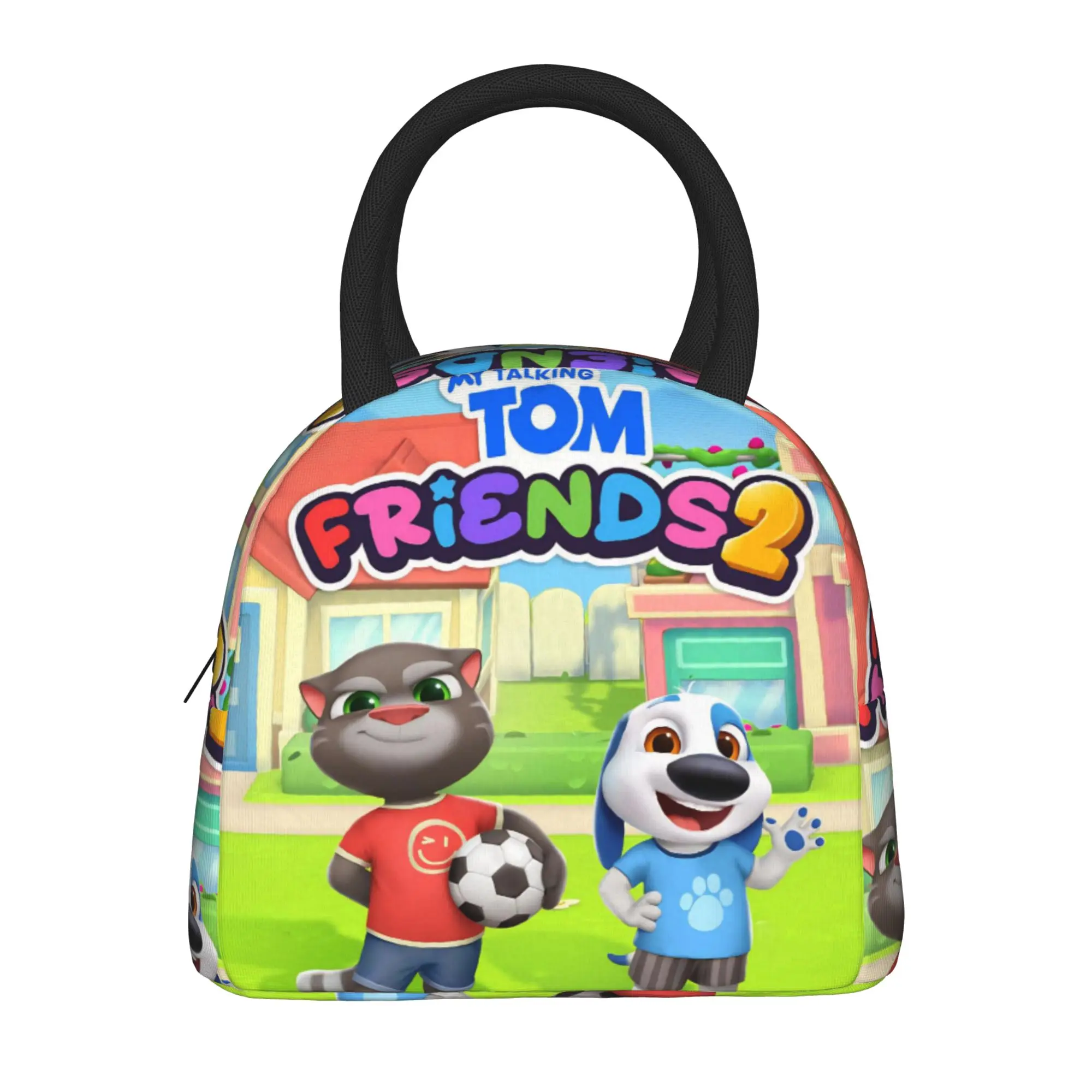 T-Talking T-Tom And F-Friends Thermal Insulated Lunch Bags for Office  Portable Bento Box Men Women Thermal Cooler Food Box