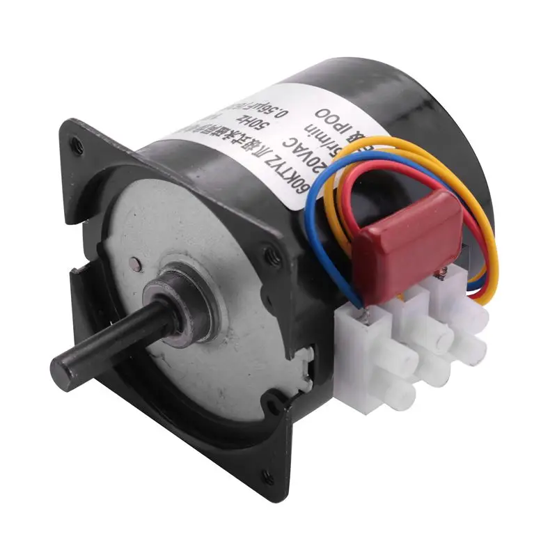 B17C 220V AC Synchronous Gear Motor 60KTYZ 60-KTYZ Permanent Magnet Synchronous Gear Motor 220V 2.5 Rpm