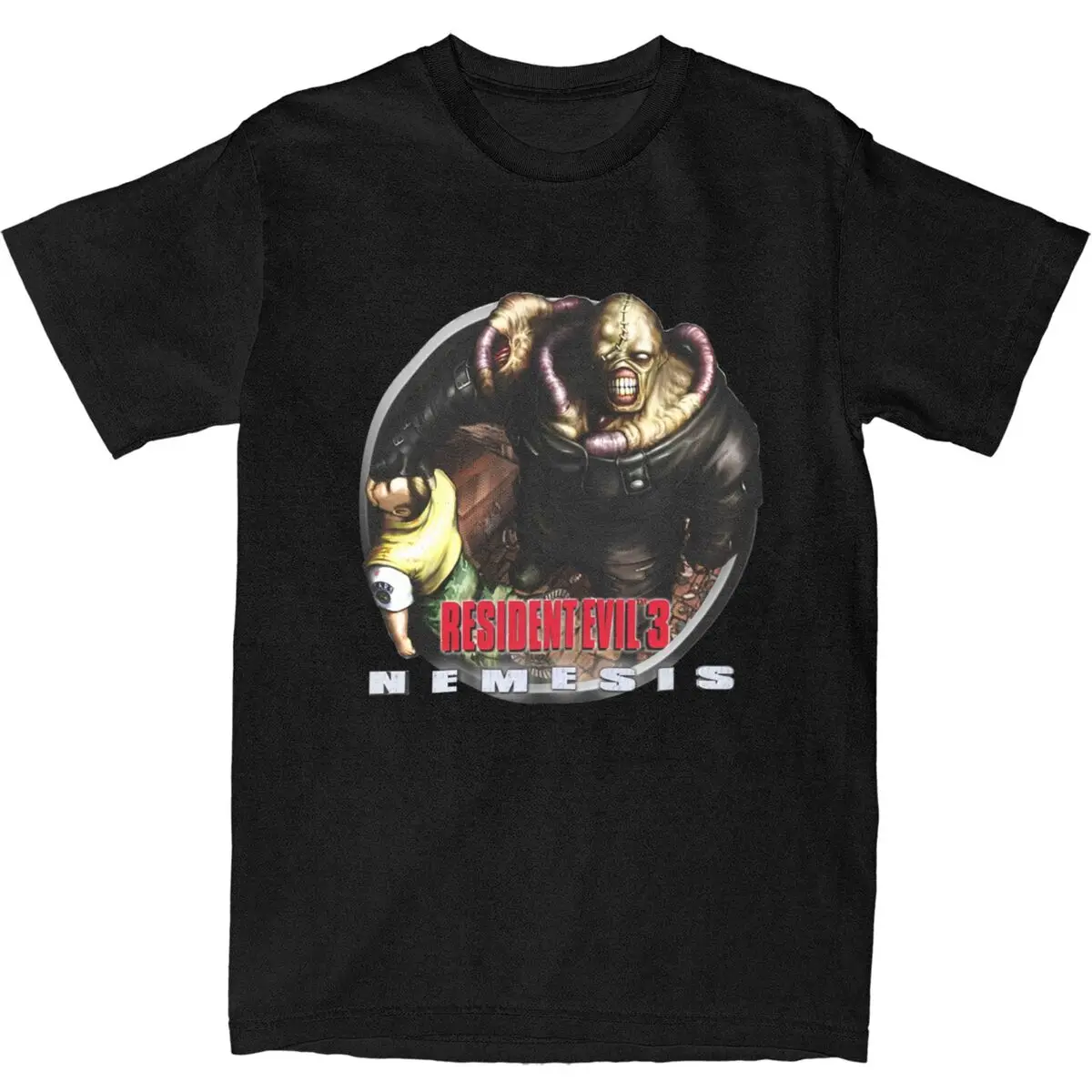 

Residents Evils 3 Nemesis T-Shirt Couple Monster Game Vintage Cotton T Shirts Beach O Neck Harajuku Tees Big Size Clothes