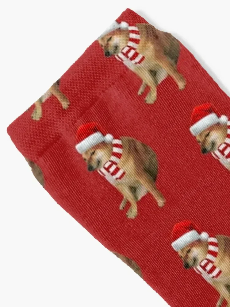 Cheems Doge Christmas Socks winter gifts luxe funny gift funny sock Socks For Girls Men's