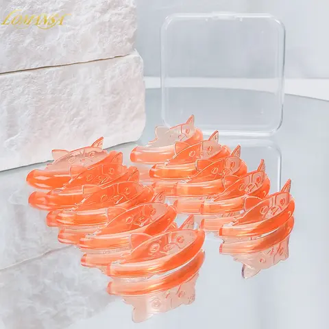 Lomansa 5 쌍 C 컬 실리콘 속눈썹 파마 막대 방패 끈적 래쉬 리프트 패드 리프팅 3D 속눈썹 경기자 액세서리 메이크업 도구