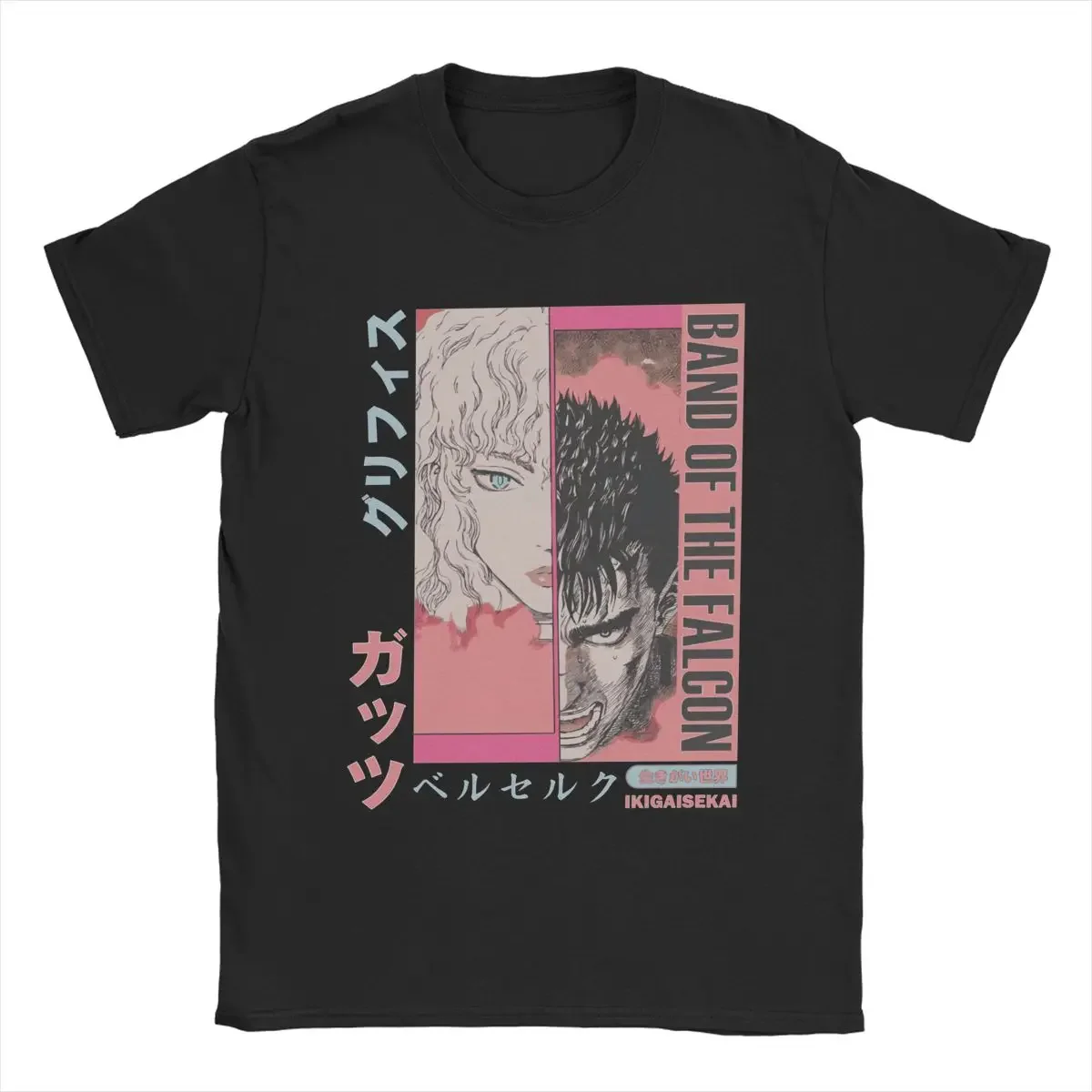 POMEL Men's T Shirts Anime Manga Funny Tee Shirt Short Sleeve Crewneck T-Shirt Cotton 4XL 5XL 6XL Clothes