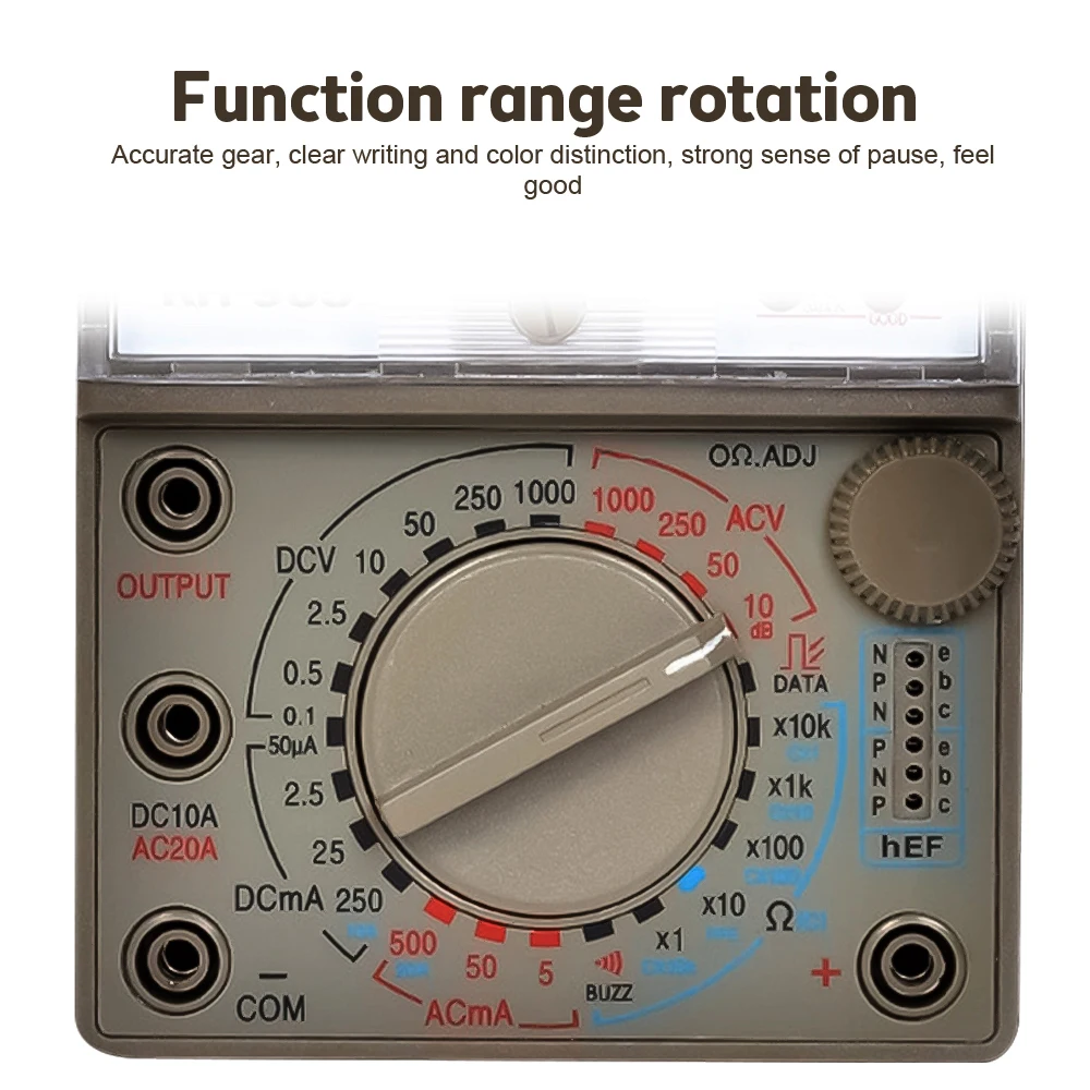 KH-965 Analogique Multimètre Mécanique Pointeur Mètre AC/DC Tension Courant 02/10/2018 Mètre avec Test Stylo Buzzer Multi Testeur