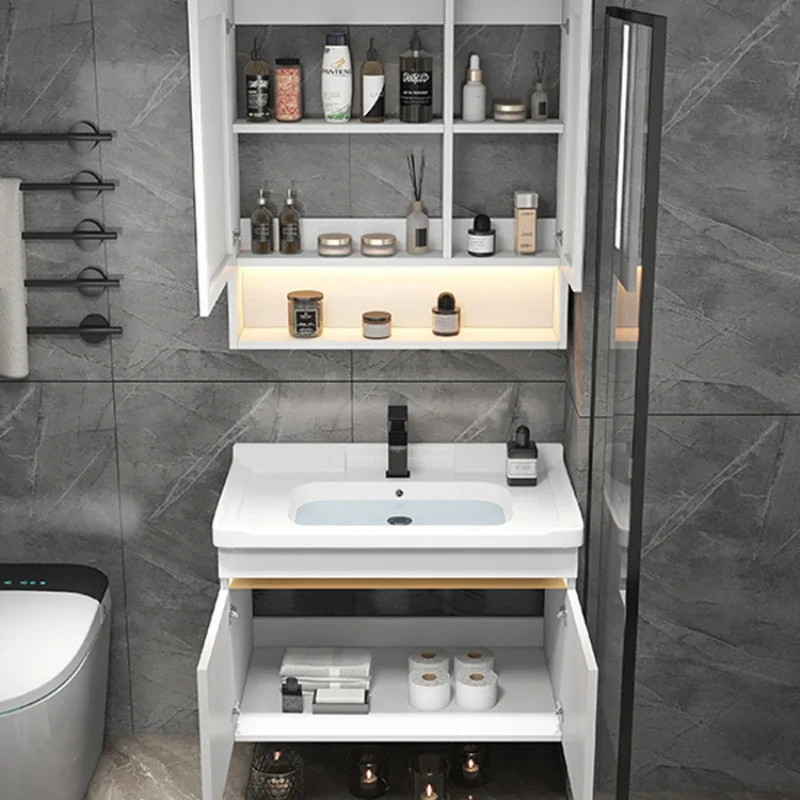 Washhand Stand Mobili da bagno Set completo di lusso Set moderno per la casa Lavabi per doccia Hovedskapet Bagni completi