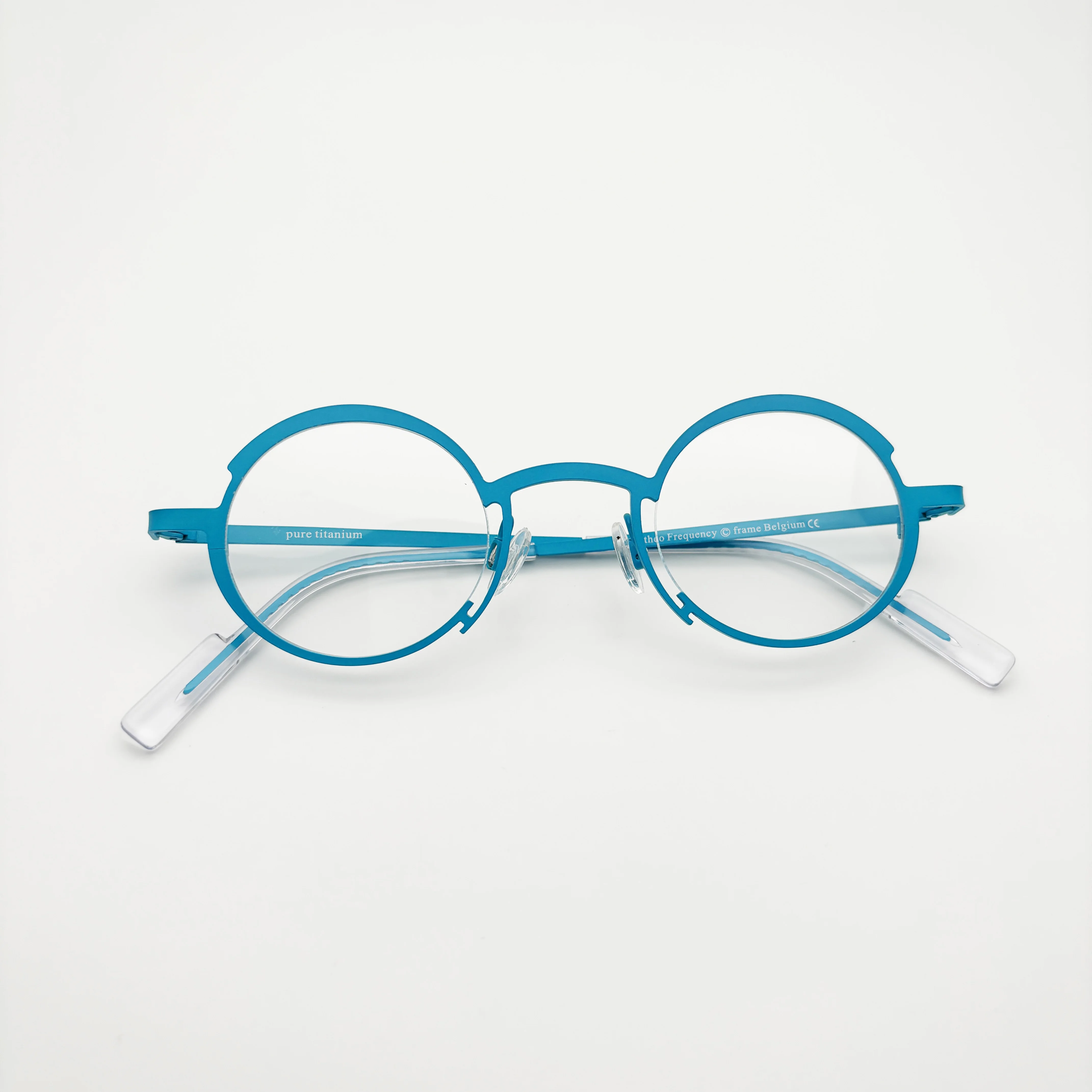تردد Belight البصرية بلجيكا الهندسة شكل دائري التيتانيوم جولة النظارات إطار مشهد الرجال النساء النظارات
