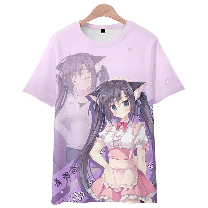 Amairo الشوكولاته طباعة التي شيرت لعبة العلامة التجارية العصرية جولة الرقبة تي شيرت الصيف رجل إمرأة للجنسين قصيرة الأكمام