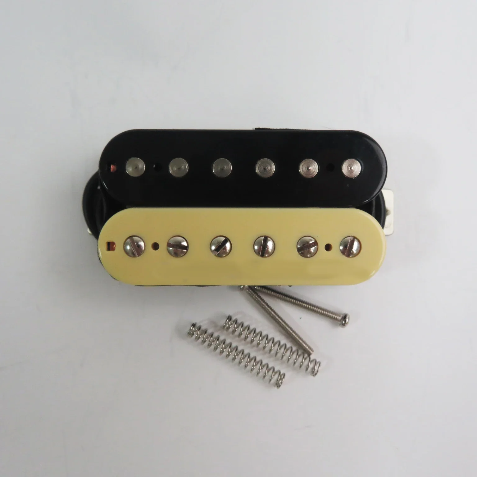 Pastilla de guitarra eléctrica de doble bobina Alnico 5, alta calidad, negro/cebra