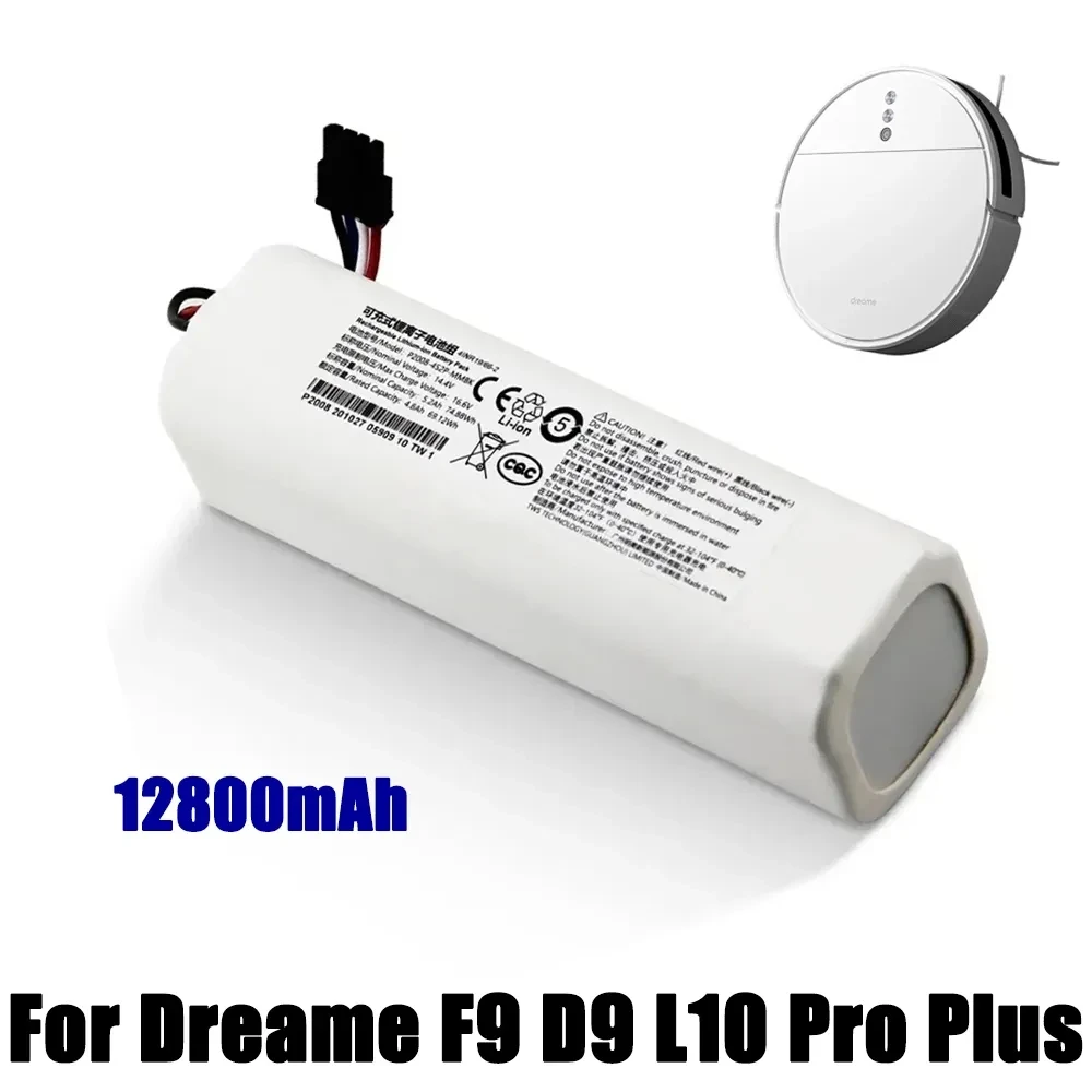 

New 14.4V 9800mAh Robotic Vacuum Cleaner Replacement Battery For Dreame F9 D9 L10 Pro Plus RLS3 RLS5 RLS5L RLS5D Part