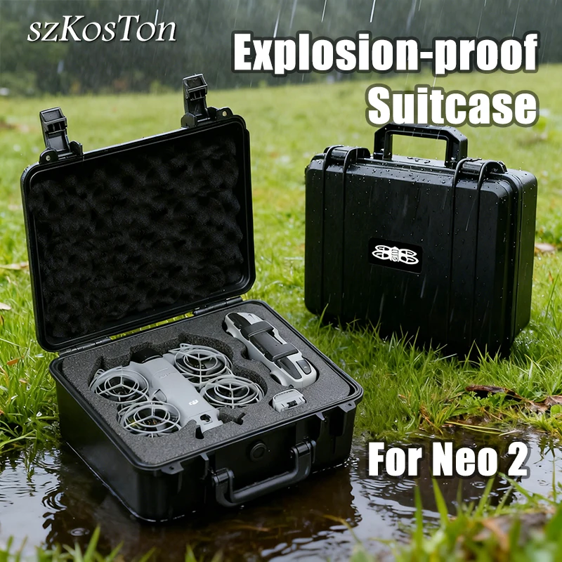 

Explosion-proof Suitcase For DJI NEO 2 With Foam Insert Waterproof & Shockproof Hard Carrying Case With Pre-cut Sponge