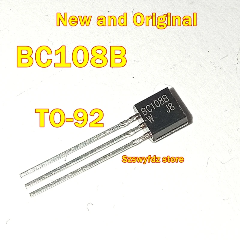 50Pcs to 1000Pcs New and Original Bc108B To-92Low Noise General Purpose Audio Amplifiers