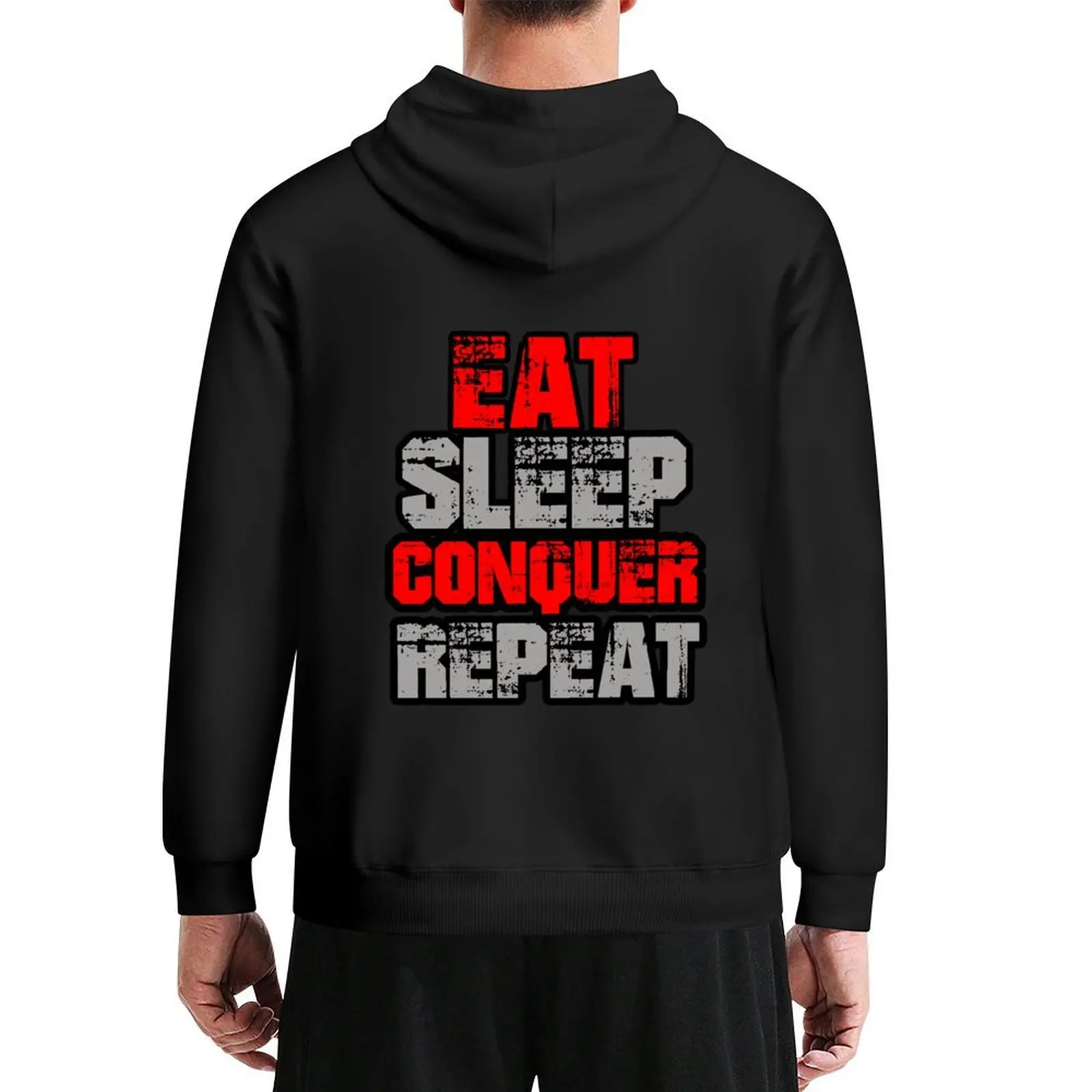 

Eat Sleep Conquer Repeat Hoodie men's autumn clothes hooded shirt clothes for men male clothes hoodie oversize