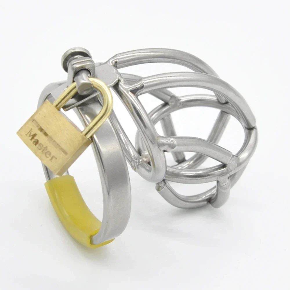 

A136 Metal Cock Cages Stainless Steel Male Chastity Device Virginity Lock Bondage Chastity Penis Lock Cock Ring Adult Sex Toys