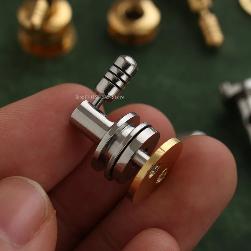 Stainless Steel Folding Lock DIY Handmade Leather Accessory High-end Genuine Leather Bag Hardware Lock Catch Leathercraft Tools