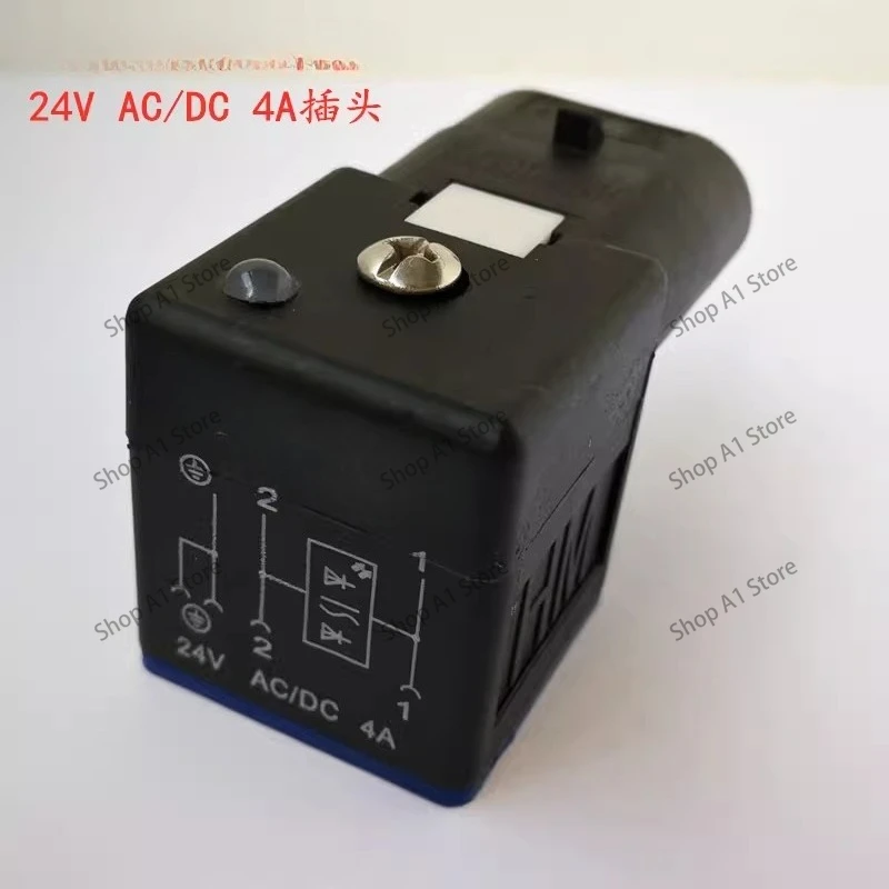 Solenoid Valve Plug HONGMING DIANZI 24VAC-DC-4A 48 DOYDZ TENDA DDFCC