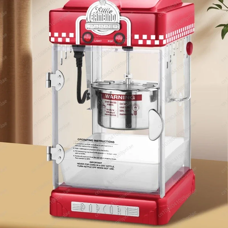 220V Popcorn Machine Commercial New Automatic Stall Popcorn Machine Popcorn Electric Heating Bulking Machine Pipoqueira Eletrica