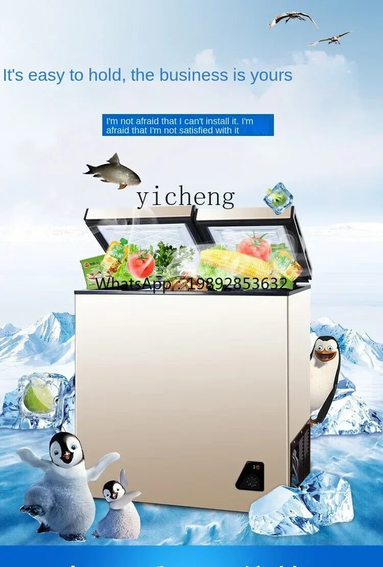 

Household Full Frozen Small Mini Power Saving Frost-Free Dual-Use Storage Food in Refrigerator Freezer