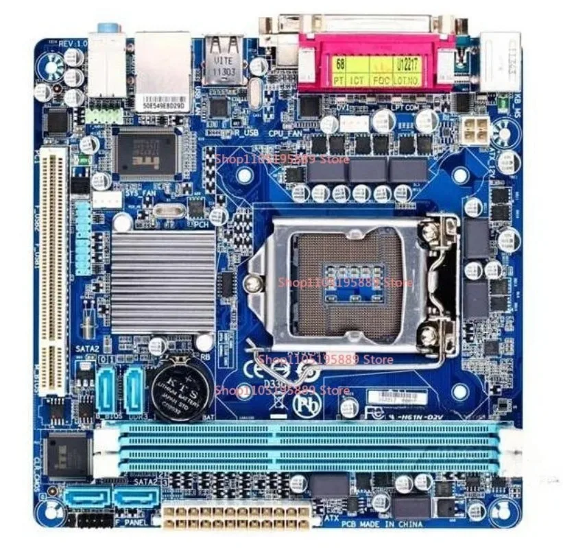 

Мини-плата для материнской платы Gigabyte GA-H61N-D2V, поддержка процессоров второго и третьего поколений, 1155 контактов, с заглушкой.