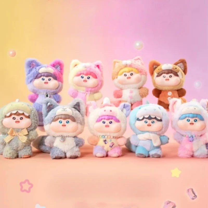 Originele Pluizige Gehaktbal V1 V2 Serie Trendy Blind Box Speelgoed Collectible Kawaii Poppen Sleutelhanger Hanger Ornament Mystery Box Gift