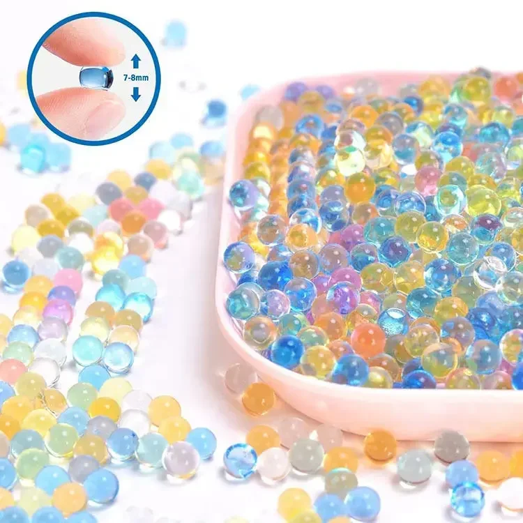 10000pcs/2packs Hydrogel Gel Water Beads Toy Crystal Soil Mud Growing Up Water Balls Home Decoration Plants Retain Water